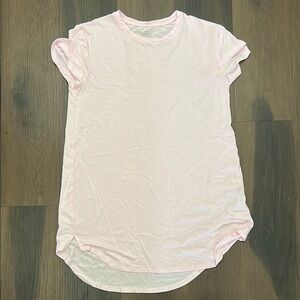 Women’s Auden Soft bright light Pink T-Shirt sleep Dress (slightly see through)